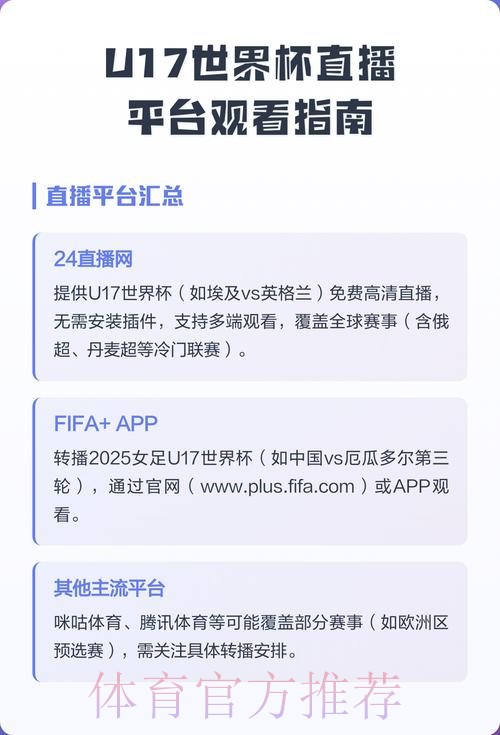 观看世界杯预选赛直播的平台推荐